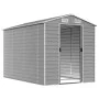 Cobertizo de jardín acero galvanizado gris claro 191x300x198 cm de vidaXL, Cobertizos - Ref: Foro24-3188244, Precio: 445,92 €...