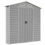 Cobertizo de jardín acero galvanizado gris claro 191x725x198 cm de vidaXL, Cobertizos - Ref: Foro24-3188249, Precio: 911,23 €...