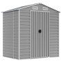 Gartenhaus aus hellgrauem verzinktem Stahl 191x130x198 cm von vidaXL, Schuppen - Ref: Foro24-3188242, Preis: 281,98 €, Rabatt: %