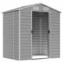 Light gray galvanized steel garden shed 191x130x198 cm by vidaXL, Sheds - Ref: Foro24-3188242, Price: 276,05 €, Discount: %