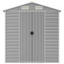 Gartenhaus aus hellgrauem verzinktem Stahl 191x130x198 cm von vidaXL, Schuppen - Ref: Foro24-3188242, Preis: 281,98 €, Rabatt: %