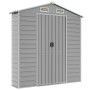 Gartenhaus aus hellgrauem verzinktem Stahl 191x130x198 cm von vidaXL, Schuppen - Ref: Foro24-3188242, Preis: 281,98 €, Rabatt: %