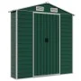 Cobertizo de jardín acero galvanizado verde 191x725x198 cm de vidaXL, Cobertizos - Ref: Foro24-3188238, Precio: 813,24 €, Des...