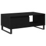 Mesa de Café Roble negro 90 x 50 x 36.5 cm Madera contrachapada