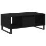 Mesa de Café Roble negro 90 x 50 x 36.5 cm Madera contrachapada