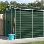 Gartenhaus aus grünem verzinktem Stahl 191x470x198 cm von vidaXL, Schuppen - Ref: Foro24-3188235, Preis: 640,67 €, Rabatt: %