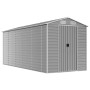 Cobertizo de jardín acero galvanizado gris claro 191x470x198 cm de vidaXL, Cobertizos - Ref: Foro24-3188246, Precio: 652,98 €...