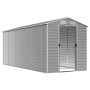Cobertizo de jardín acero galvanizado gris claro 191x470x198 cm de vidaXL, Cobertizos - Ref: Foro24-3188246, Precio: 652,98 €...