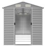 Cobertizo de jardín acero galvanizado gris claro 191x470x198 cm de vidaXL, Cobertizos - Ref: Foro24-3188246, Precio: 652,98 €...