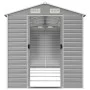 Gartenschuppen aus hellgrauem, verzinktem Stahl, 191 x 470 x 198 cm von vidaXL, Schuppen - Ref: Foro24-3188246, Preis: 689,64...