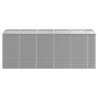 Gartenschuppen aus hellgrauem, verzinktem Stahl, 191 x 470 x 198 cm von vidaXL, Schuppen - Ref: Foro24-3188246, Preis: 689,64...