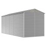 Cobertizo de jardín acero galvanizado gris claro 191x470x198 cm de vidaXL, Cobertizos - Ref: Foro24-3188246, Precio: 652,98 €...