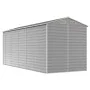 Gartenschuppen aus hellgrauem, verzinktem Stahl, 191 x 470 x 198 cm von vidaXL, Schuppen - Ref: Foro24-3188246, Preis: 689,64...