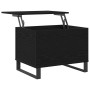 Mesa de Café Roble negro 60 x 44.5 x 45 cm Madera contrachapada
