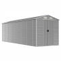 Garden shed light gray galvanized steel 191x640x198 cm by vidaXL, Sheds - Ref: Foro24-3188248, Price: 819,21 €, Discount: %