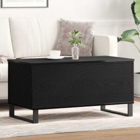 Mesa de Café Roble Negro 90 x 44,5 x 45 cm Madera de ingeniería en Mesas de centro | Comprar online en Foro24