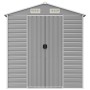 Garden shed light gray galvanized steel 191x640x198 cm by vidaXL, Sheds - Ref: Foro24-3188248, Price: 819,21 €, Discount: %