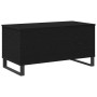 Mesa de Café Roble negro 90 x 44.5 x 45 cm Madera contrachapada