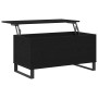Mesa de Café Roble negro 90 x 44.5 x 45 cm Madera contrachapada