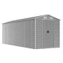 Cobertizo de jardín acero galvanizado gris claro 191x555x198 cm de vidaXL, Cobertizos - Ref: Foro24-3188247, Precio: 755,26 €...