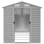 Cobertizo de jardín acero galvanizado gris claro 191x555x198 cm de vidaXL, Cobertizos - Ref: Foro24-3188247, Precio: 755,26 €...