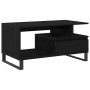 Mesa de Café Roble negro 90 x 49 x 45 cm Madera contrachapada