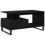 Mesa de Café Roble negro 90 x 49 x 45 cm Madera contrachapada
