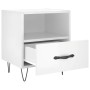 Nachttisch aus Holzwerkstoff glänzend weiß 40x35x47,5cm von vidaXL, Nachttische - Ref: Foro24-827424, Preis: 43,97 €, Rabatt: %