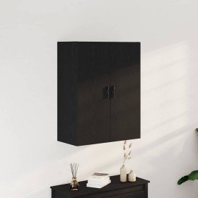 Mueble de pared Roble Negro 69,5 x 34 x 180 cm en Aparadores | Comprar online en Foro24