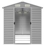 Garden shed light gray galvanized steel 191x385x198 cm by vidaXL, Sheds - Ref: Foro24-3188245, Price: 526,76 €, Discount: %