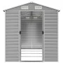 Garden shed light gray galvanized steel 191x385x198 cm by vidaXL, Sheds - Ref: Foro24-3188245, Price: 505,94 €, Discount: %