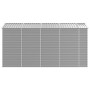 Garden shed light gray galvanized steel 191x385x198 cm by vidaXL, Sheds - Ref: Foro24-3188245, Price: 526,76 €, Discount: %