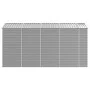 Garden shed light gray galvanized steel 191x385x198 cm by vidaXL, Sheds - Ref: Foro24-3188245, Price: 505,94 €, Discount: %