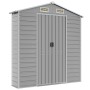 Garden shed light gray galvanized steel 191x385x198 cm by vidaXL, Sheds - Ref: Foro24-3188245, Price: 526,76 €, Discount: %