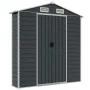 Cobertizo de jardín acero galvanizado antracita 191x555x198 cm de vidaXL, Cobertizos - Ref: Foro24-3188258, Precio: 893,71 €,...