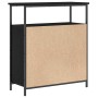 Vitrina Roble negro 70 x 30 x 80 cm Madera contrachapada en Aparadores | Comprar online en Foro24