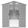 Garden shed light gray galvanized steel 191x810x198 cm by vidaXL, Sheds - Ref: Foro24-3188250, Price: 973,18 €, Discount: %