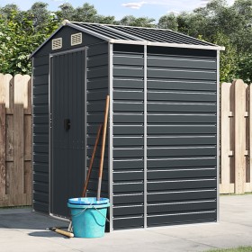 Cobertizo de jardín acero galvanizado antracita 191x130x198 cm de vidaXL, Cobertizos - Ref: Foro24-3188253, Precio: 300,59 €,...