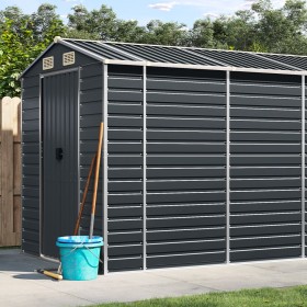Garden shed anthracite galvanized steel 191x470x198 cm by vidaXL, Sheds - Ref: Foro24-3188257, Price: 868,04 €, Discount: %