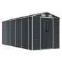 Cobertizo de jardín acero galvanizado antracita 191x470x198 cm de vidaXL, Cobertizos - Ref: Foro24-3188257, Precio: 809,74 €,...