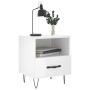 Nachttisch aus Holzwerkstoff glänzend weiß 40x35x47,5cm von vidaXL, Nachttische - Ref: Foro24-827424, Preis: 43,97 €, Rabatt: %