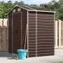 Cobertizo de jardín acero galvanizado marrón 191x130x198 cm de vidaXL, Cobertizos - Ref: Foro24-3188264, Precio: 249,80 €, De...