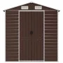 Cobertizo de jardín acero galvanizado marrón 191x130x198 cm de vidaXL, Cobertizos - Ref: Foro24-3188264, Precio: 249,80 €, De...
