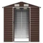 Cobertizo de jardín acero galvanizado marrón 191x130x198 cm de vidaXL, Cobertizos - Ref: Foro24-3188264, Precio: 249,80 €, De...