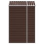 Cobertizo de jardín acero galvanizado marrón 191x130x198 cm de vidaXL, Cobertizos - Ref: Foro24-3188264, Precio: 264,11 €