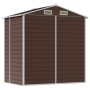 Cobertizo de jardín acero galvanizado marrón 191x130x198 cm de vidaXL, Cobertizos - Ref: Foro24-3188264, Precio: 264,11 €