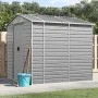Cobertizo de jardín acero galvanizado gris claro 191x215x198 cm de vidaXL, Cobertizos - Ref: Foro24-3188243, Precio: 363,13 €...