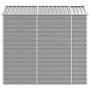 Cobertizo de jardín acero galvanizado gris claro 191x215x198 cm