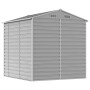 Cobertizo de jardín acero galvanizado gris claro 191x215x198 cm