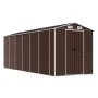 Brauner Gartenschuppen aus verzinktem Stahl, 191 x 555 x 198 cm von vidaXL, Schuppen - Ref: Foro24-3188269, Preis: 698,44 €, ...